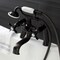 Kingston Brass KS248ORB Deck Mount Clawfoot Tub Faucet with Hand Shower, Oil Rubbed Bronze KS248ORB - alternate 4